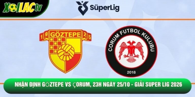 Nhận Định Göztepe Vs Çorum, 23h Ngày 25/10 - Giải Super Lig 2026